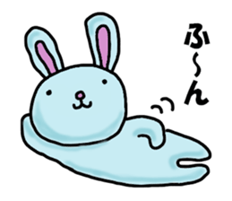 Mr. pale blue rabbit sticker #12031670