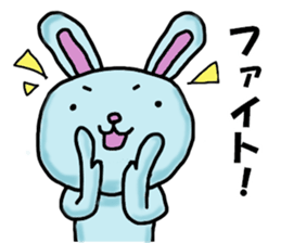 Mr. pale blue rabbit sticker #12031671