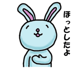 Mr. pale blue rabbit sticker #12031673