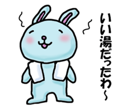 Mr. pale blue rabbit sticker #12031681