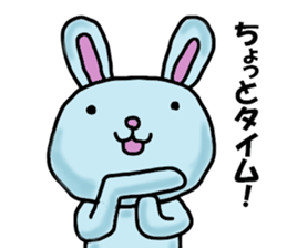 Mr. pale blue rabbit sticker #12031682