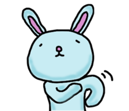 Mr. pale blue rabbit sticker #12031685