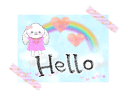 Message of a lop eared rabbit -movie1- sticker #12032230