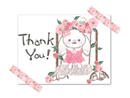 Message of a lop eared rabbit -movie1- sticker #12032233