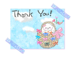 Message of a lop eared rabbit -movie1- sticker #12032234