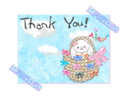 Message of a lop eared rabbit -movie1- sticker #12032234