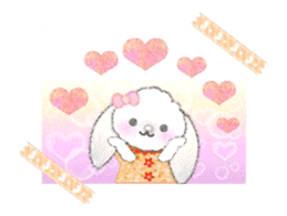 Message of a lop eared rabbit -movie1- sticker #12032252