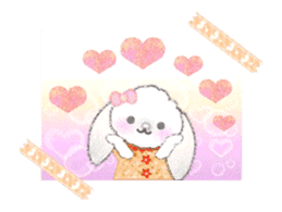 Message of a lop eared rabbit -movie1- sticker #12032252