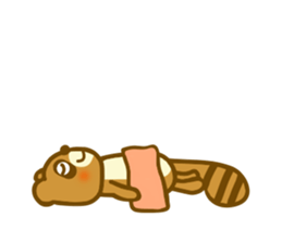 Summer raccoon dog sticker #12032443