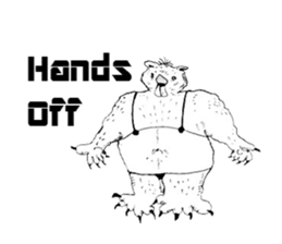 We are animals sticker #12032640