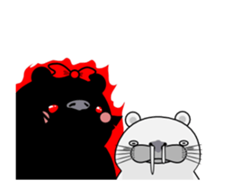 The moving small otter sticker #12033222