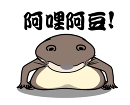 The moving small otter sticker #12033227