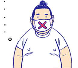 Holiday of the sumo wrestler sticker #12033337