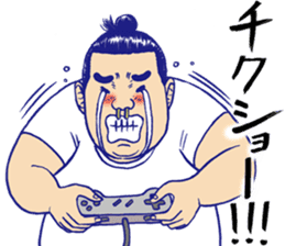 Holiday of the sumo wrestler sticker #12033360
