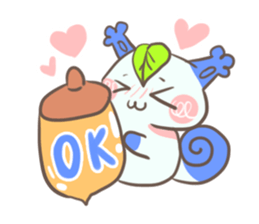 Cute Baby Squirrel sticker #12034365