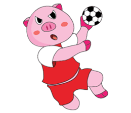 One of us: The Plump Pink loves sport sticker #12034937