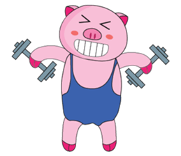 One of us: The Plump Pink loves sport sticker #12034948