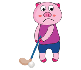 One of us: The Plump Pink loves sport sticker #12034955