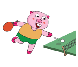 One of us: The Plump Pink loves sport sticker #12034964