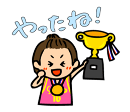 I like basketball! Girls version. sticker #12035025