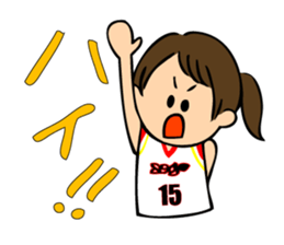 I like basketball! Girls version. sticker #12035037