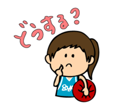 I like basketball! Girls version. sticker #12035041