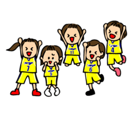 I like basketball! Girls version. sticker #12035053