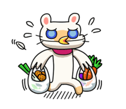 Egg kitty friends not normal Daily life3 sticker #12035381