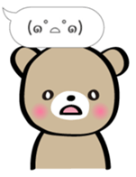 Bear to imitate the emoticons sticker #12035597