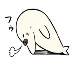 earless seals haveing a turned-up chin sticker #12036713