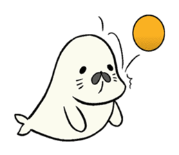 earless seals haveing a turned-up chin sticker #12036714