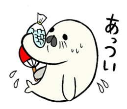 earless seals haveing a turned-up chin sticker #12036728