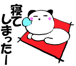 Large character panda cat 2 sticker #12037082