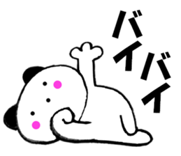 Large character panda cat 2 sticker #12037117