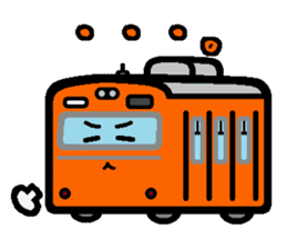 Deformed the Kansai train. NO.4 sticker #12037389