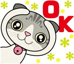 Lop-eared Scottish hold "Onpu-chan" sticker #12037671