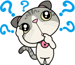 Lop-eared Scottish hold "Onpu-chan" sticker #12037693