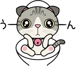 Lop-eared Scottish hold "Onpu-chan" sticker #12037695