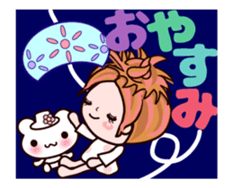 Kazuko Chan summer version animation sticker #12037873