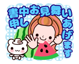 Kazuko Chan summer version animation sticker #12037878