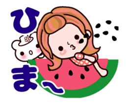 Kazuko Chan summer version animation sticker #12037887