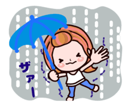 Kazuko Chan summer version animation sticker #12037888