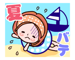 Kazuko Chan summer version animation sticker #12037891