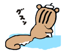 Genius squirrel painter moves. sticker #12037947