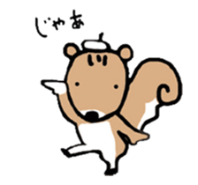 Genius squirrel painter moves. sticker #12037951