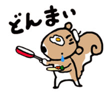 Genius squirrel painter moves. sticker #12037952