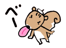 Genius squirrel painter moves. sticker #12037958