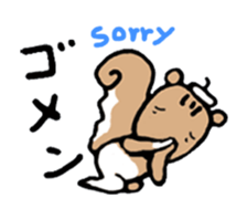 Genius squirrel painter moves. sticker #12037960