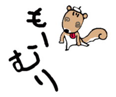 Genius squirrel painter moves. sticker #12037963