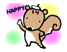 Genius squirrel painter moves. sticker #12037965